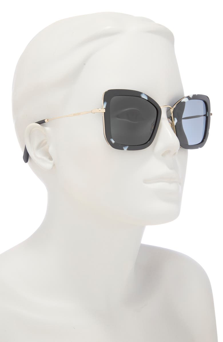 Miu Miu 60mm Cat Eye Sunglasses, Alternate, color,