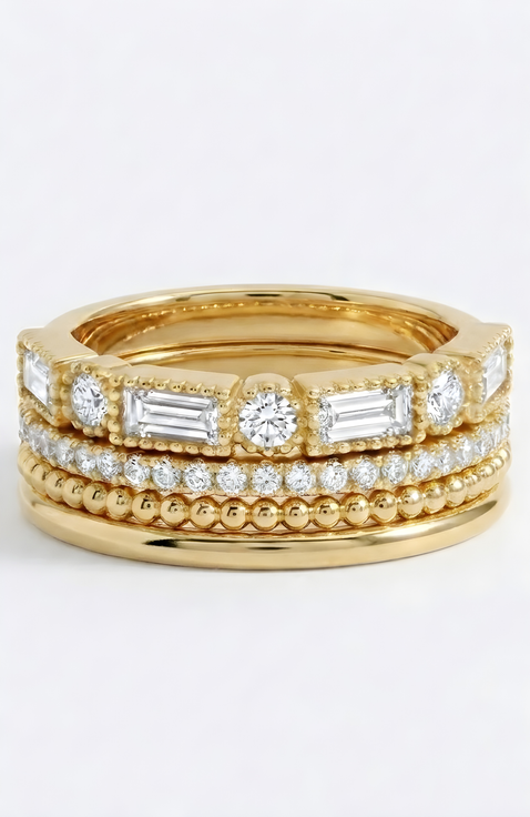 Vintage Maximalist Ring Stack