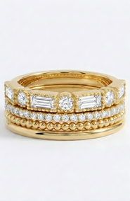 Mint & Lily Vintage Maximalist Ring Stack