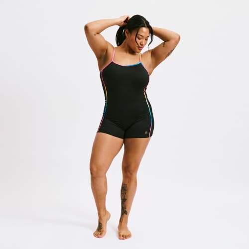 Tomboyx 3.5-inch Skinny Strap Swim Unisuit In Black