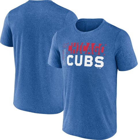 Men's Fanatics  Heather Royal Chicago Cubs Fundamentals Shoot For The Sky T-Shirt