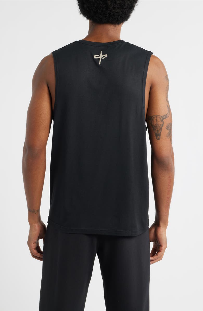 SANTO STUDIO x Luke Rockhold Tempo Bold Tech Graphic Tank, Alternate, color, Black