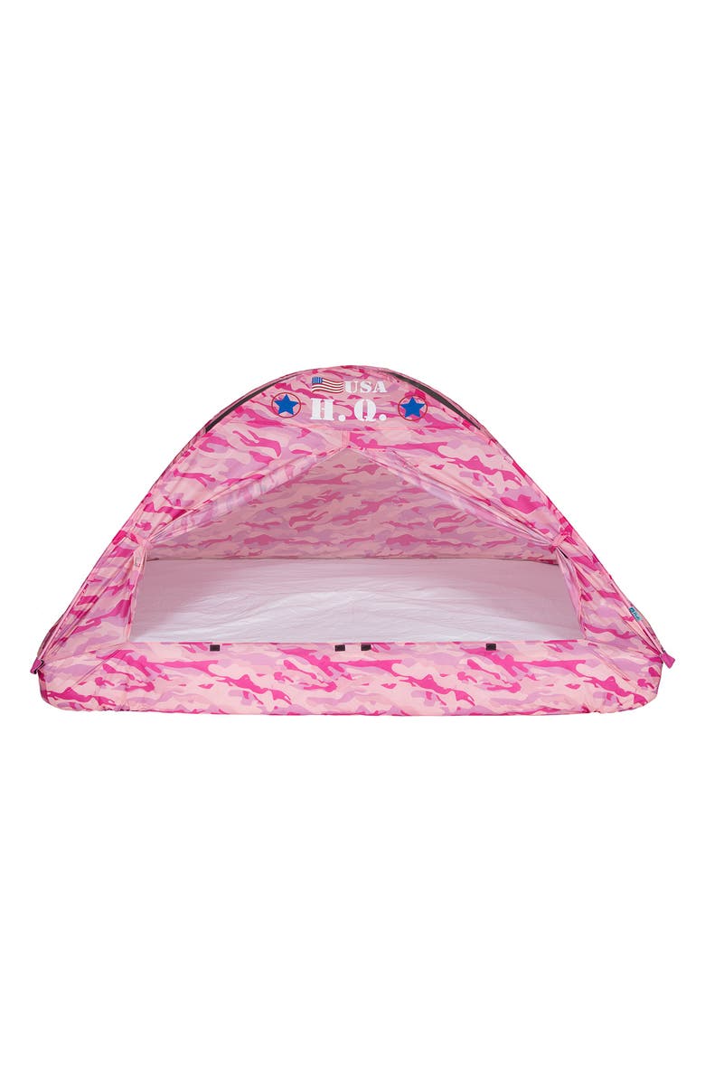 Pacific Play Tents Twin-Size Camo Bed Tent, Alternate, color, Pink