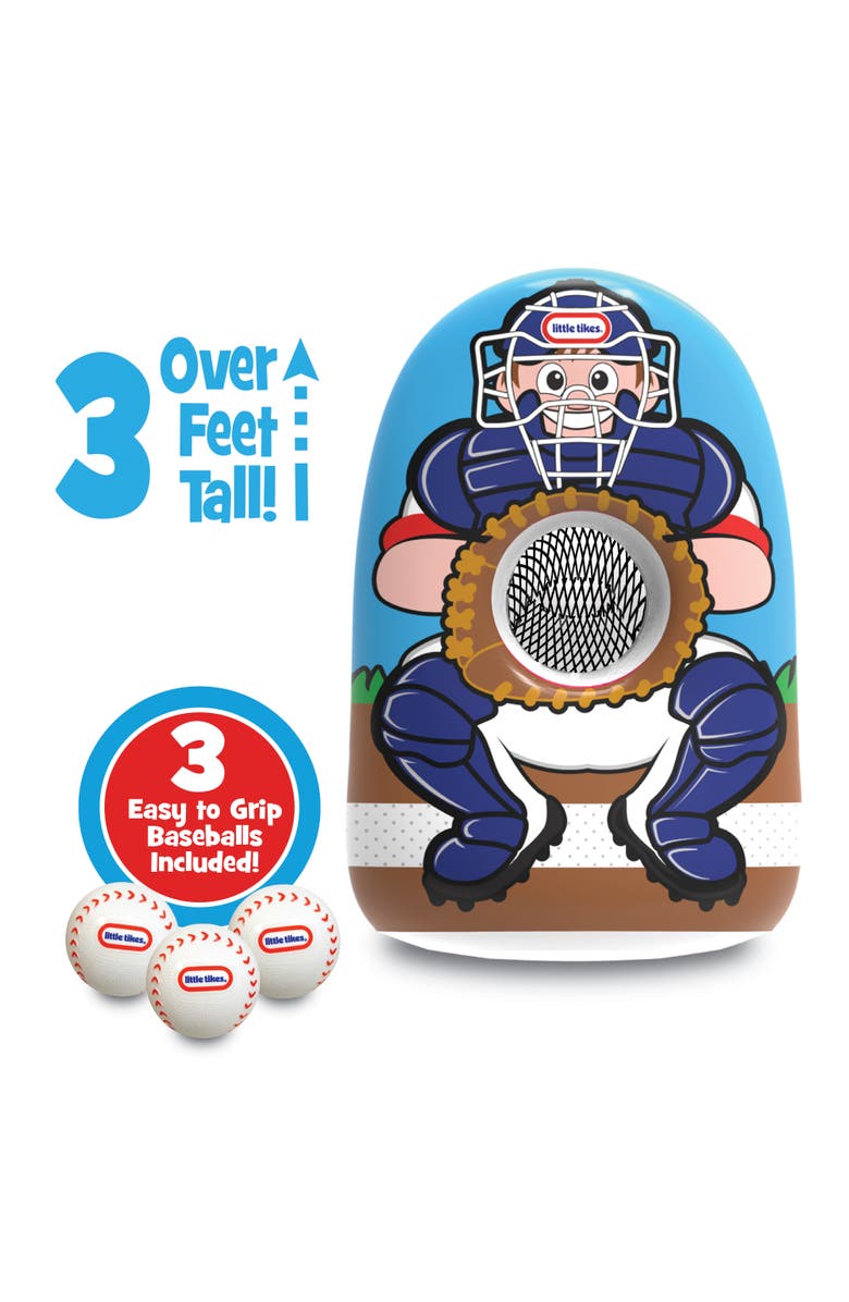 LITTLE TIKES Jumbo Inflatable Baseball Trainer Over 3 Feet Tall!, Main, color, Multicolored