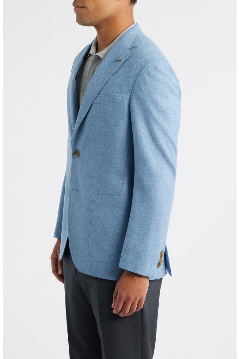 Morton Contemporary Fit Light Blue Mélange Wool Sport Coat, Alternate, color, LIGHT BLUE