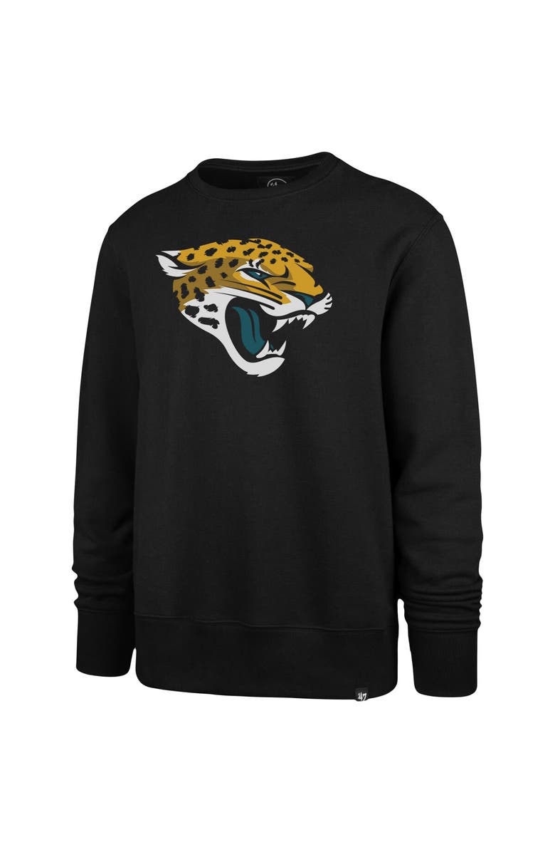 '47 Men's '47 Black Jacksonville Jaguars Imprint Headline Logo Pullover Sweatshirt, Alternate, color, Black