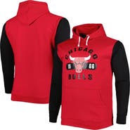 FANATICS Men's Fanatics Branded Red/Black Chicago Bulls Big & Tall Bold Attack Pullover Hoodie