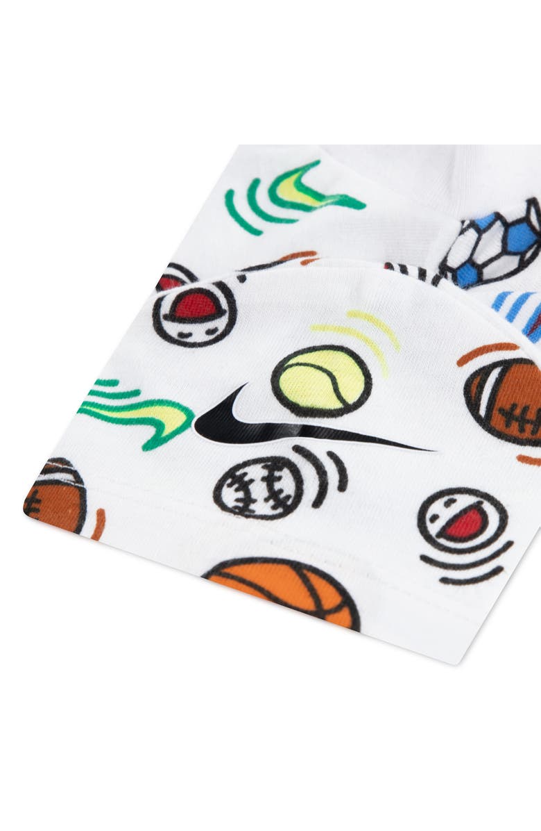 Nike Swoosh Sportball Romper, Alternate, color, White