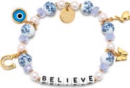 Little Words Project Believe Beaded Stretch Bracelet
