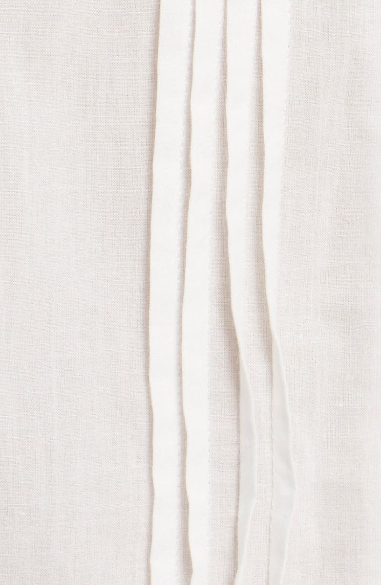 Sea Lace Trim Cotton Peplum Top, Alternate, color,