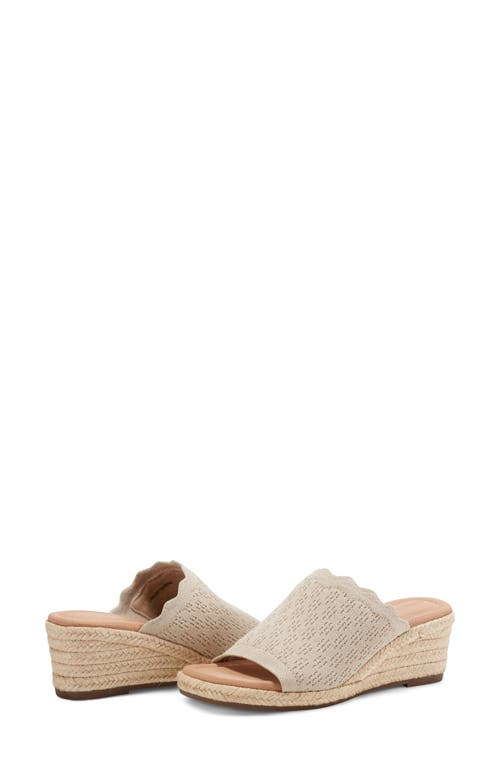 Easy Spirit Samari Wedge Sandal In Light Natural