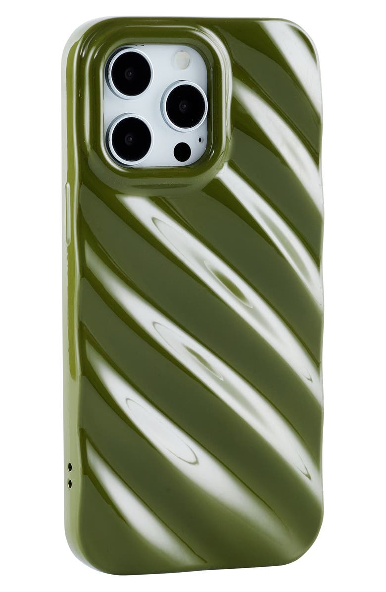 Auramma Silk Look Green iPhone 14 Pro Max Case, Alternate, color, Green