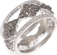 Armenta New World Diamond Scroll Band Ring