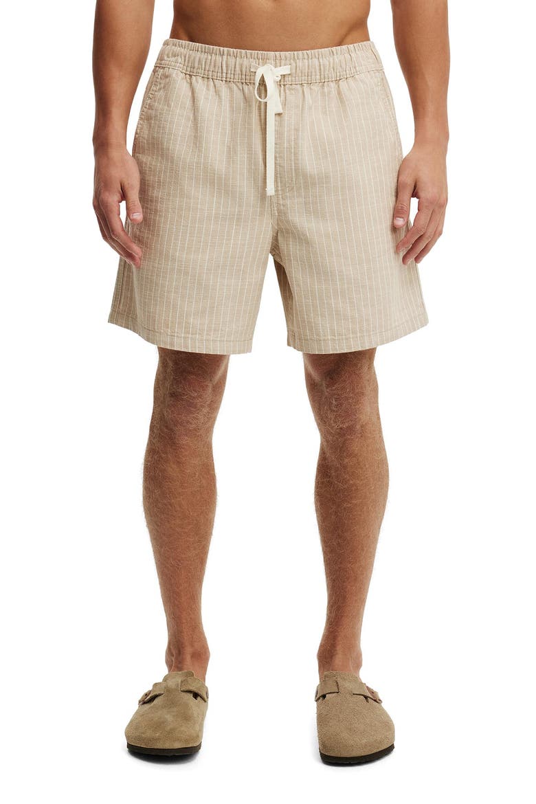 Men's Easy Short, Main, color, Sand Pinstripe
