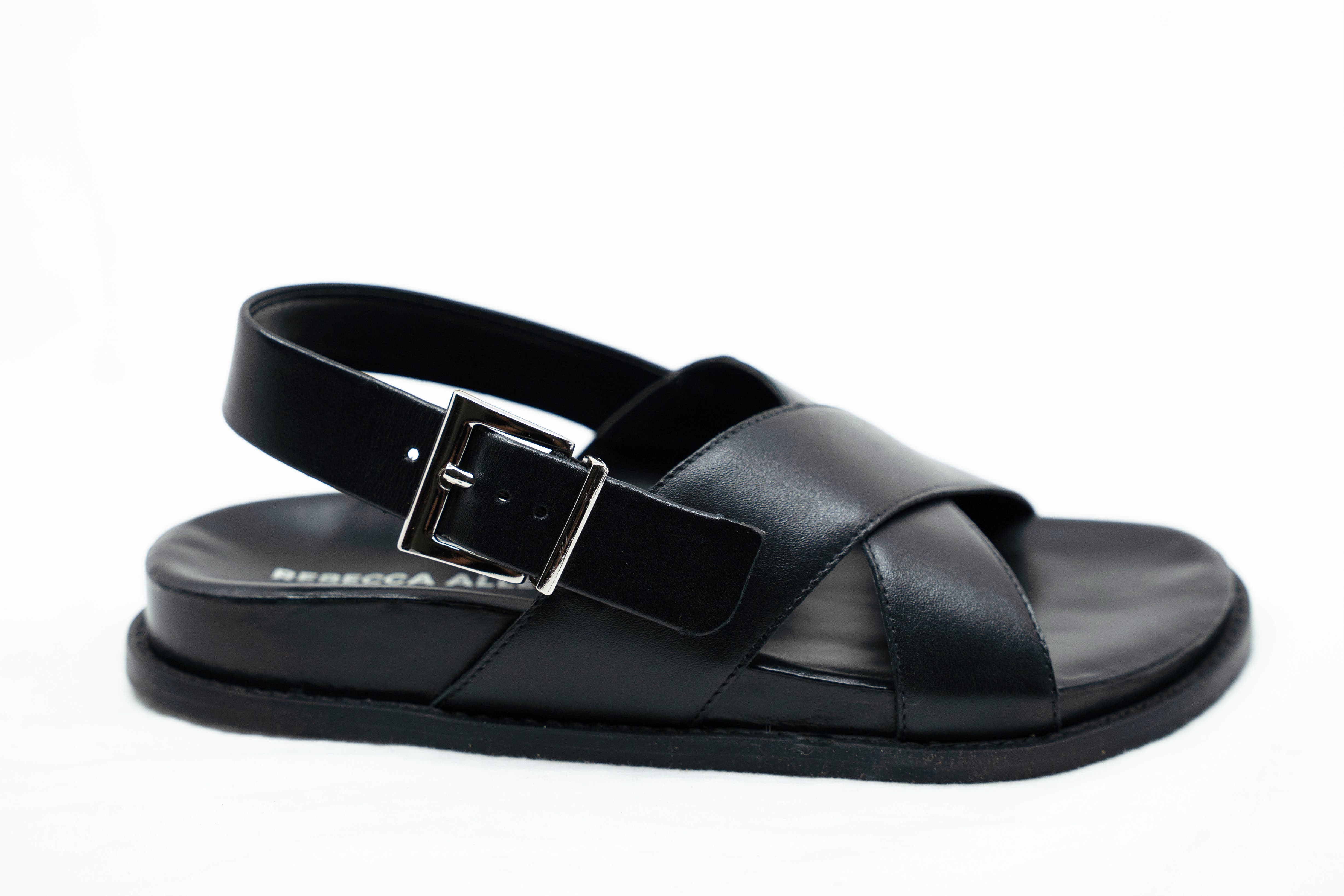 The Dewey Sandal, Alternate, color, Black