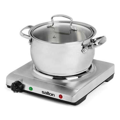 Salton Stainless Steel Portable Cooktop In Metallic
