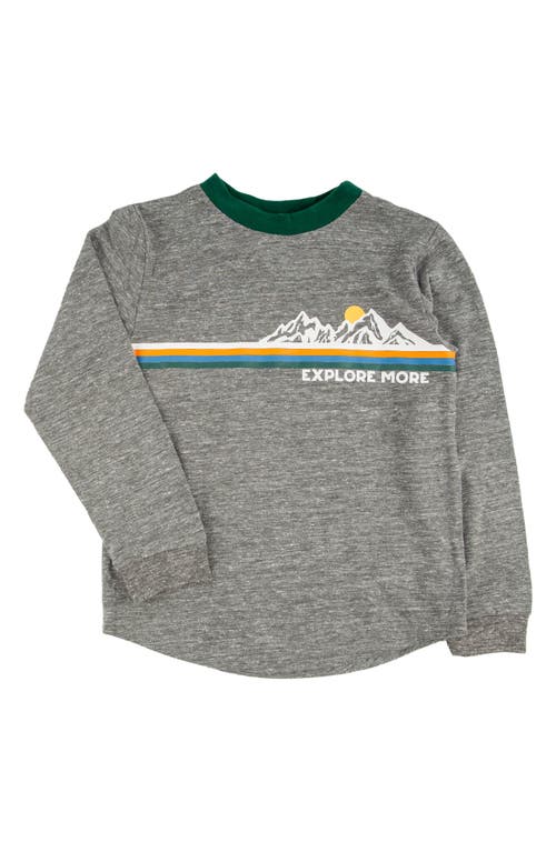 Miki Miette Kids' Harvey Long Sleeve Graphic T-Shirt in Alpine 