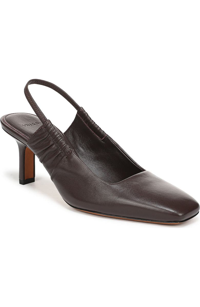 Vince Ven Leather Slingback Pump, Main, color, Ganache