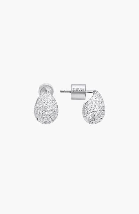 Pave Drop Earrings