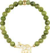 Karma and Luck Grounded in Luck Jade Elephant Bracelet