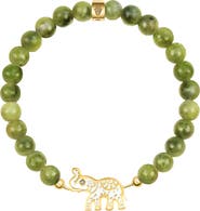 Karma and Luck Grounded in Luck Jade Elephant Bracelet