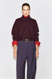 COS Layered-collar Boiled Wool Sweater