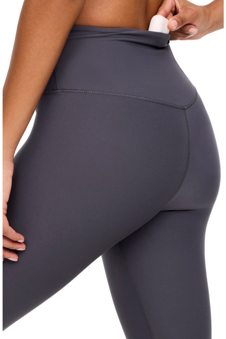 SPANXsmooth® Ruched Leggings, Alternate, color, DARK SLATE