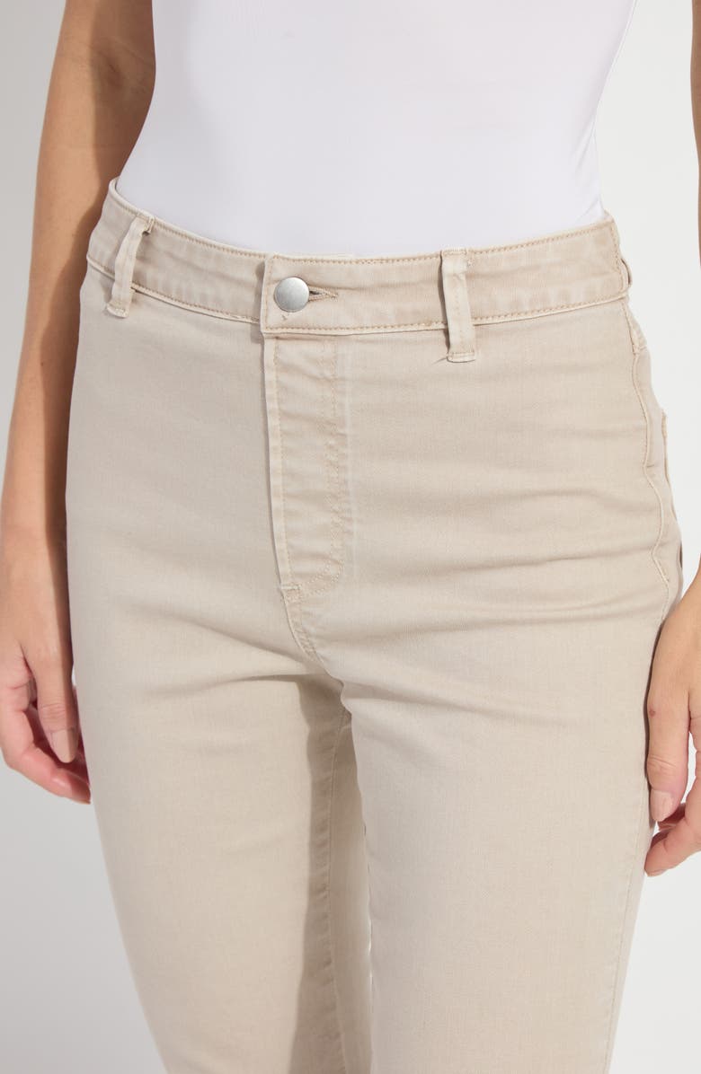 Lysse Estelle Pull-On Flare Ankle Jeans, Alternate, color, Asutex Crisp Khaki