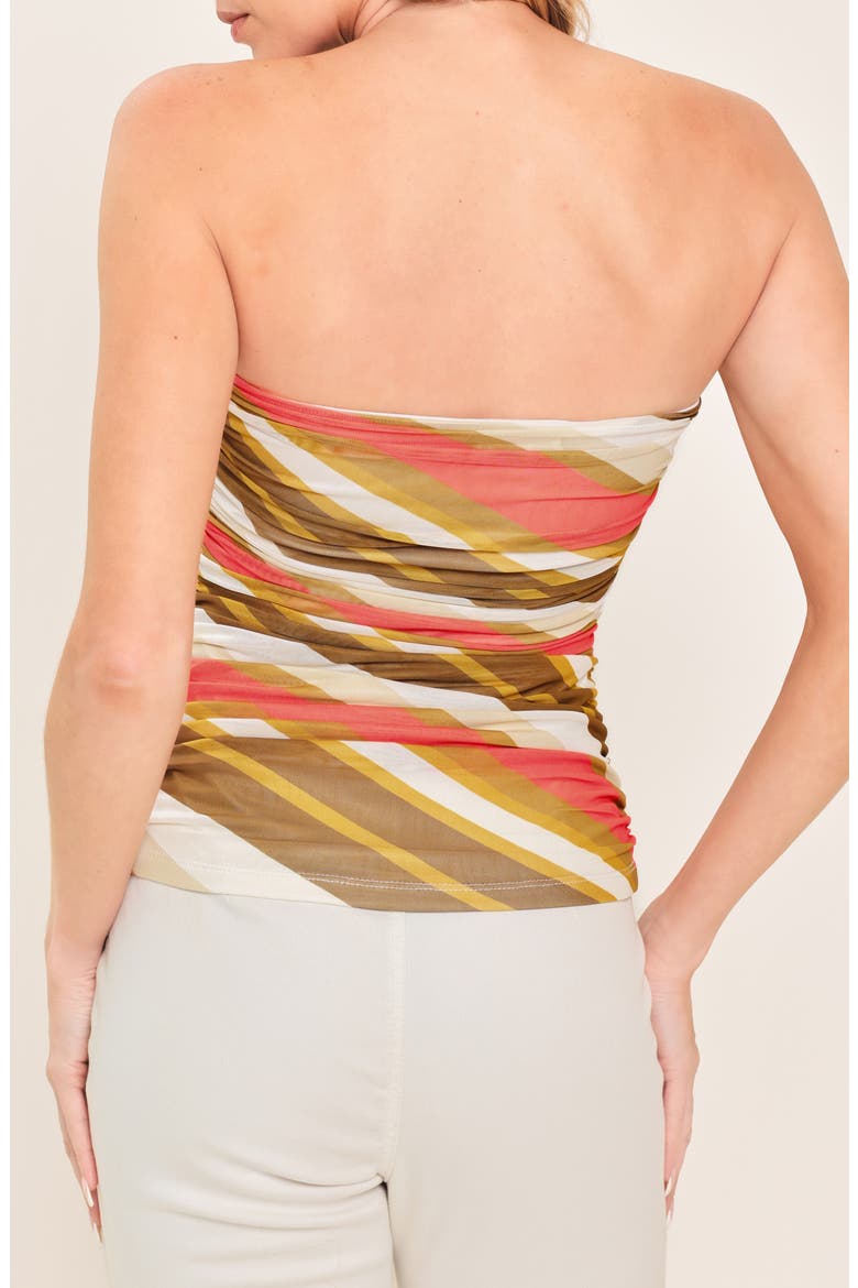 Mesh Tube Top, Alternate, color, BROWN CORAL