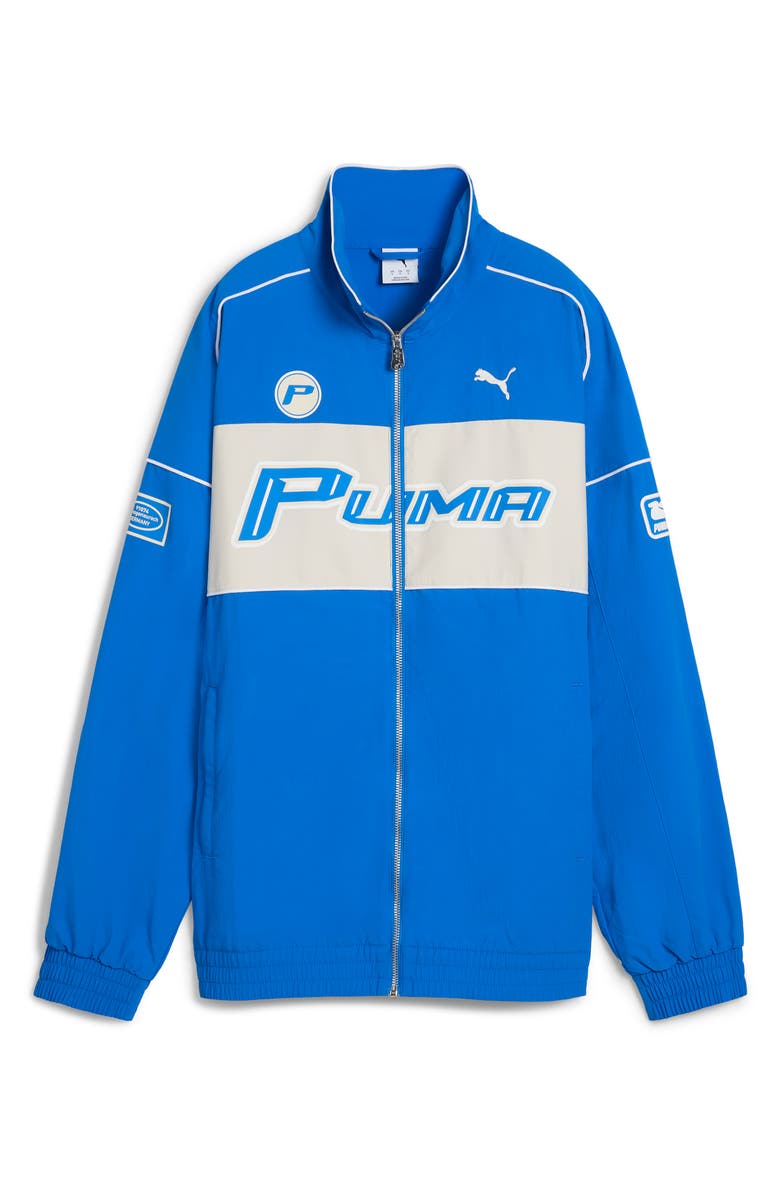 PUMA Relaxed Speed Driver Series Graphic Track Jacket, Main, color, Puma Team Royal