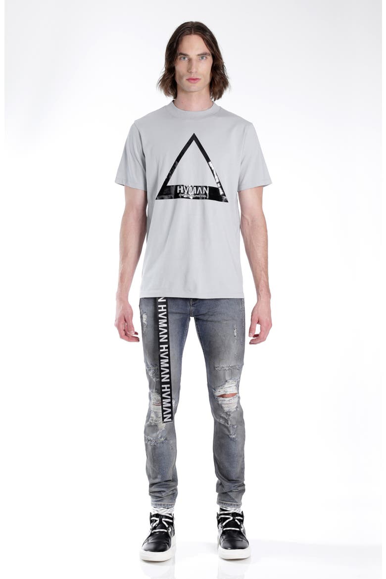 Belted Stretch Skinny Jeans, Alternate, color, ALLOY