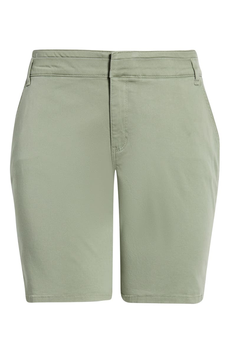 Wit & Wisdom Skyrise High Waist Bermuda Shorts, Main, color, Basil