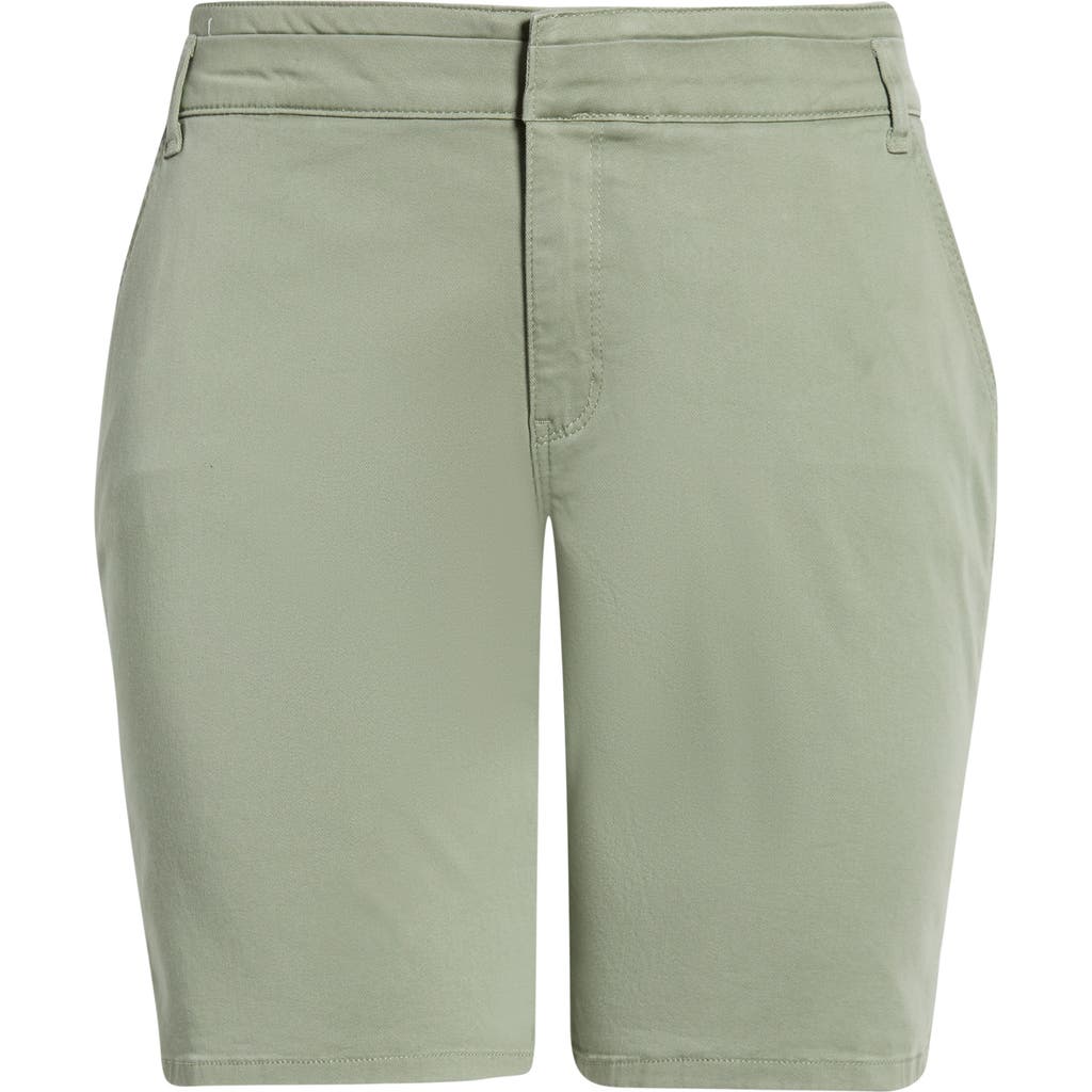 Wit & Wisdom Skyrise High Waist Bermuda Shorts In Green