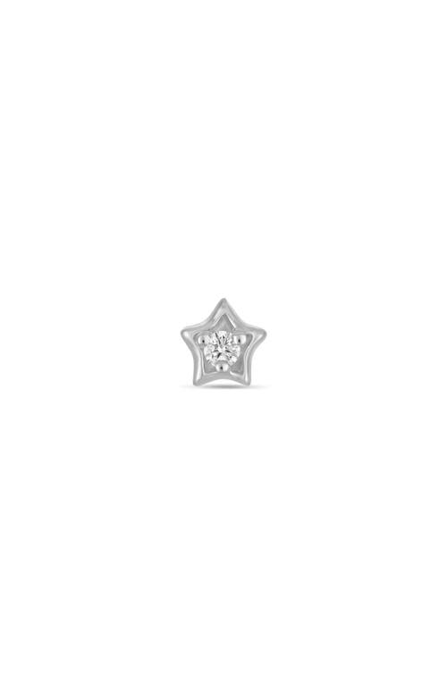 Maria Tash Diamond Solitaire Single Stud Earring