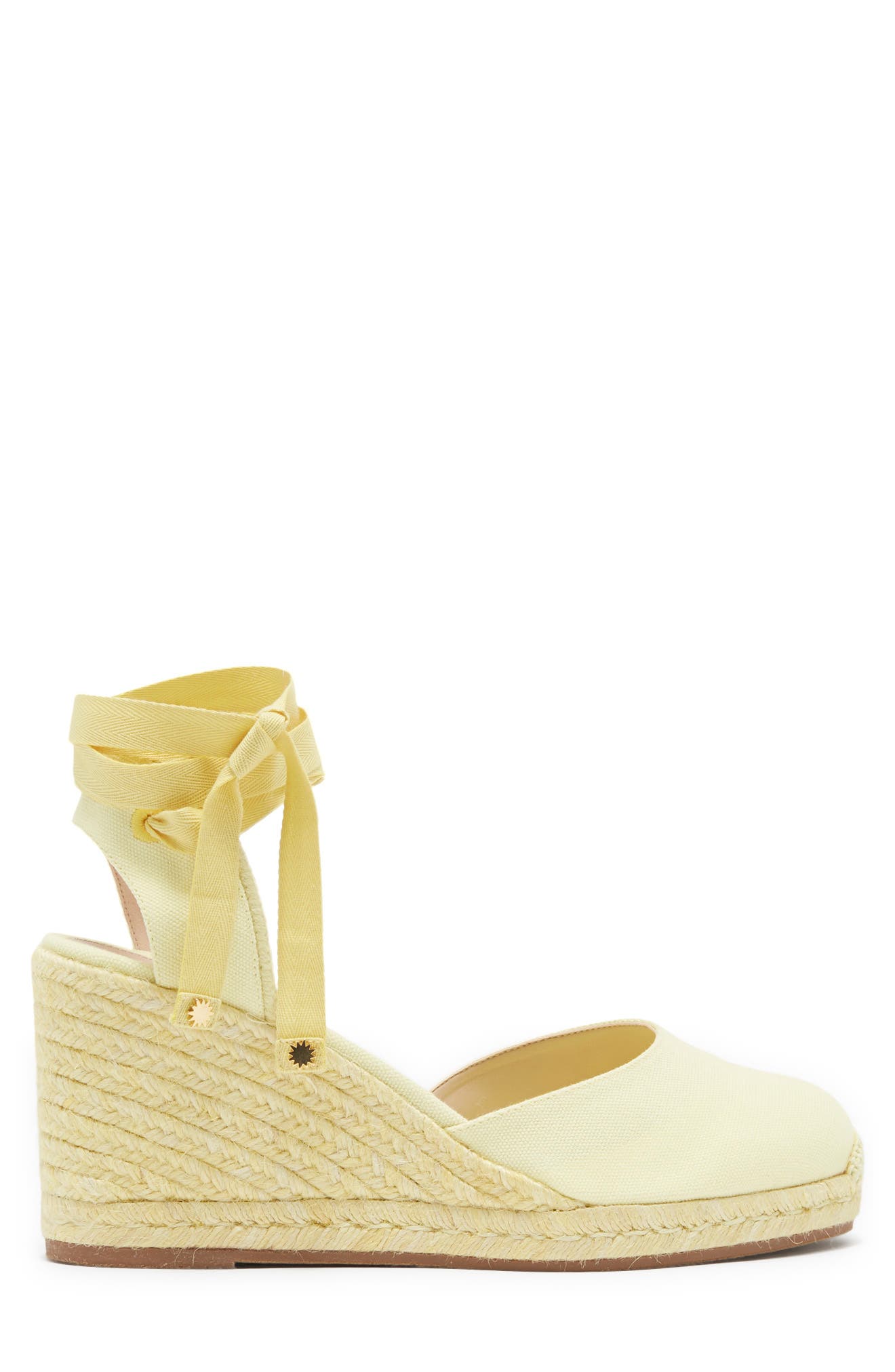 Stuart Weitzman Marguerita Espadrille Wedge, Alternate, color, Pale Yellow