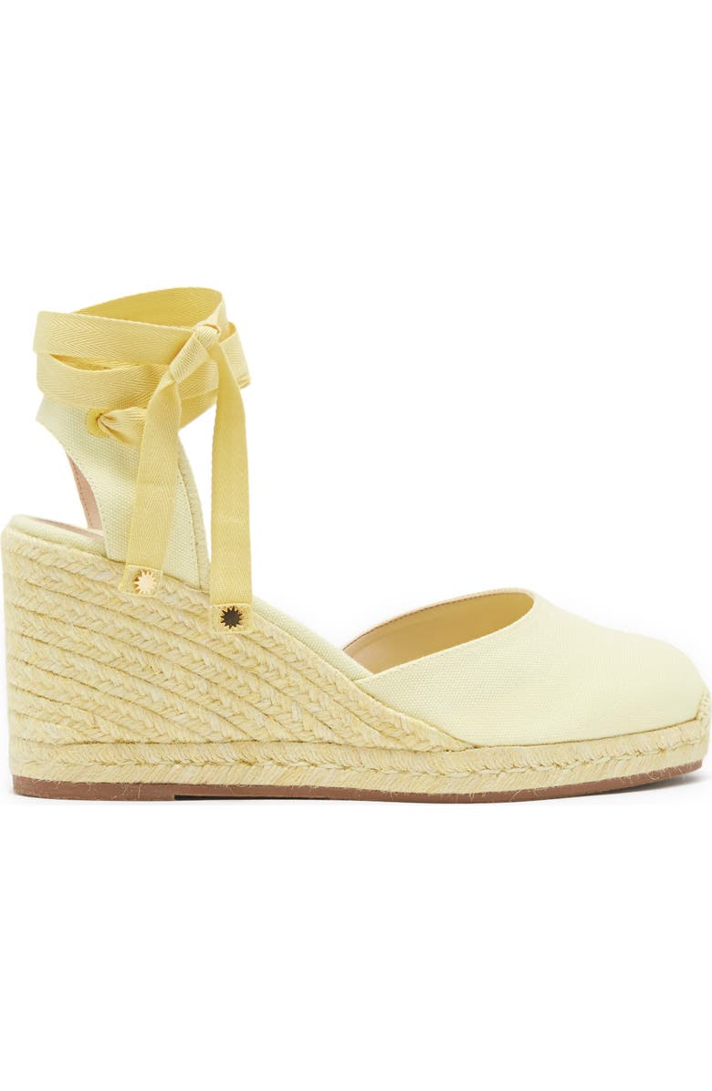 Stuart Weitzman Marguerita Espadrille Wedge, Alternate, color, Pale Yellow