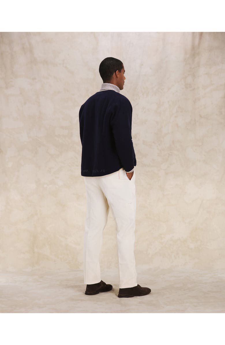 Fortela Pences Corduroy Pleated Trousers, Alternate, color, White