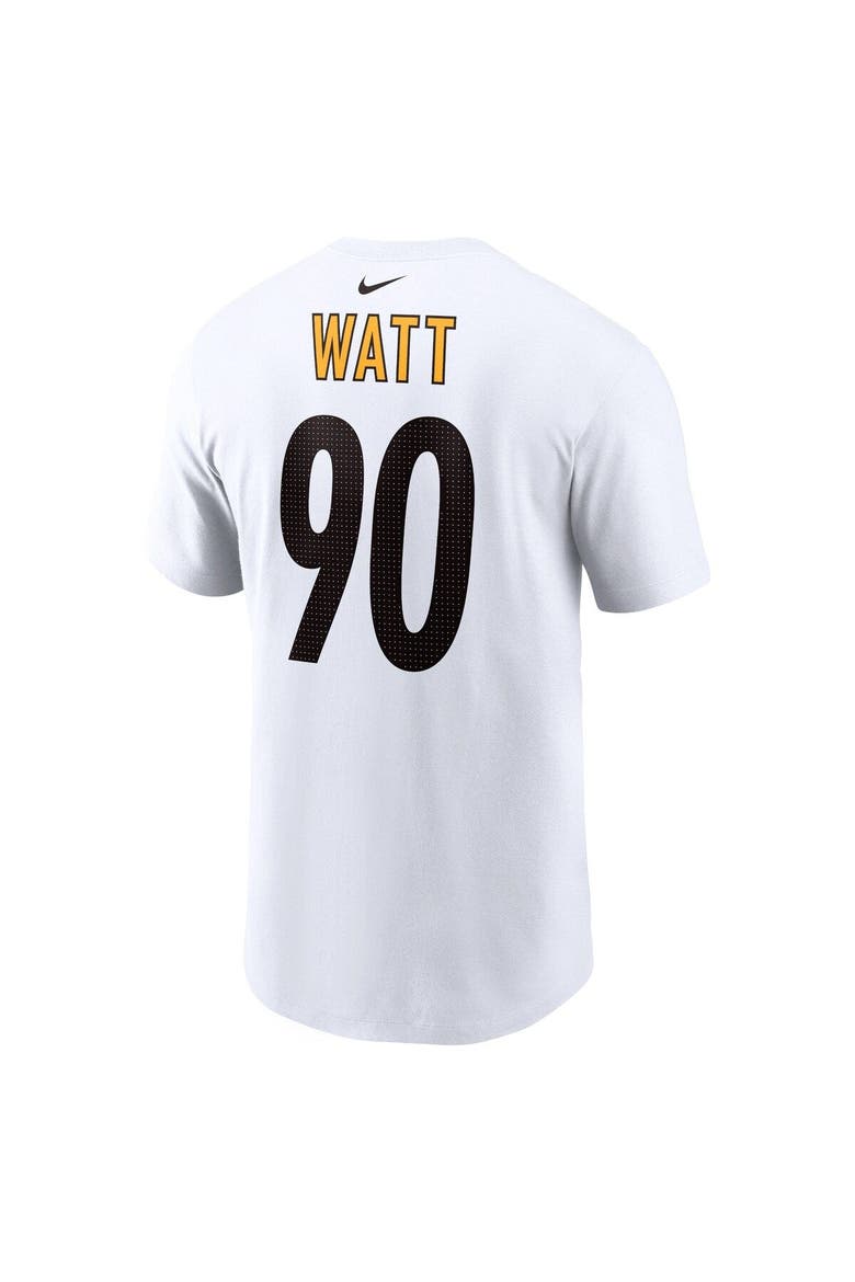Men's Nike T.J. Watt  White Pittsburgh Steelers  Player Name & Number T-Shirt, Alternate, color, White