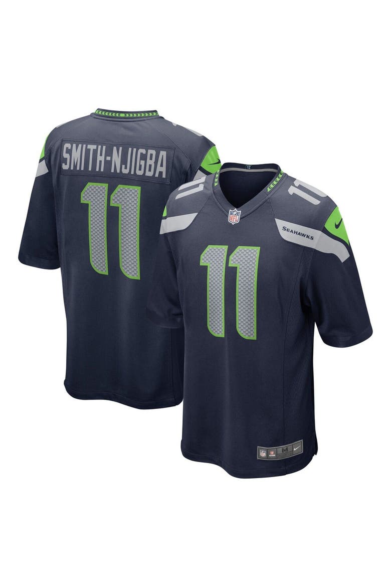 Men's Nike Jaxon Smith-Njigba College Navy Seattle Seahawks 2023 NFL Draft First Round Pick Game Jersey, Main, color, Navy