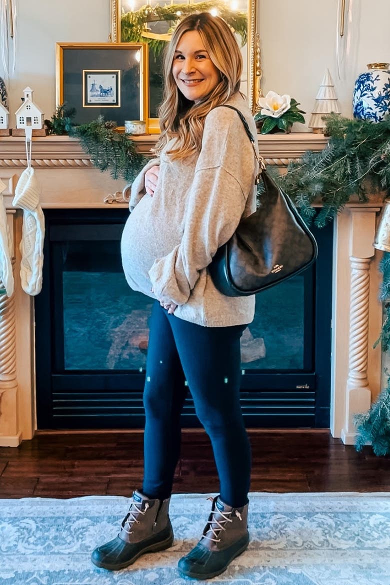 Basic Drop Shoulder Sweater, Alternate, color, Taupe
