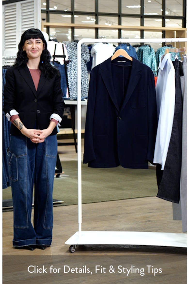 Trim Fit Cotton & Cashmere Jacket video