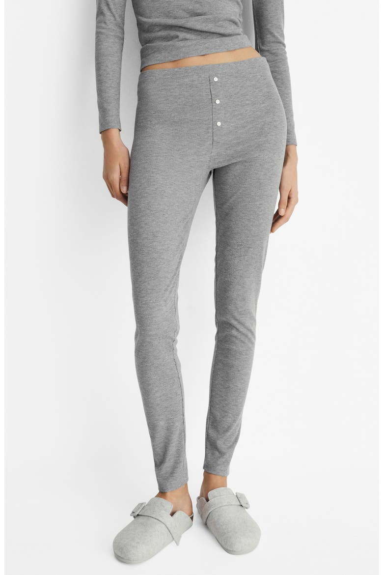 Rib Knit Pants, Main, color, GREY
