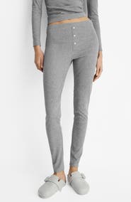 MANGO Rib Knit Pants