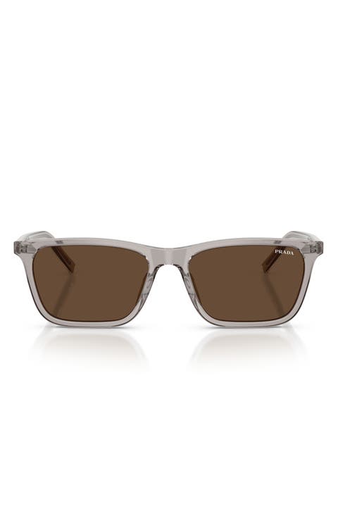 PR D19SF 56mm Rectangle Sunglasses