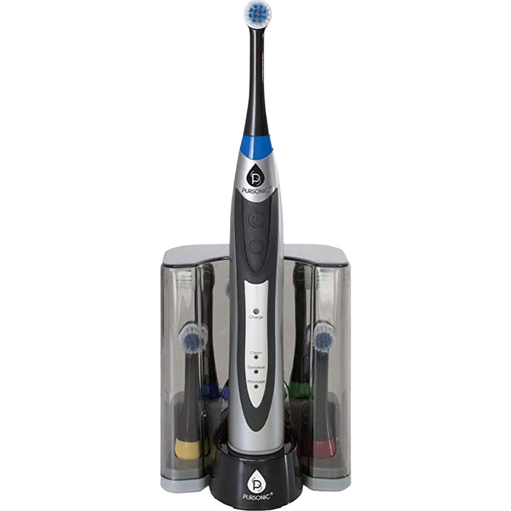 Pursonic Rechargeable Rotary Oscillation Toothbrush Pro Series In Black