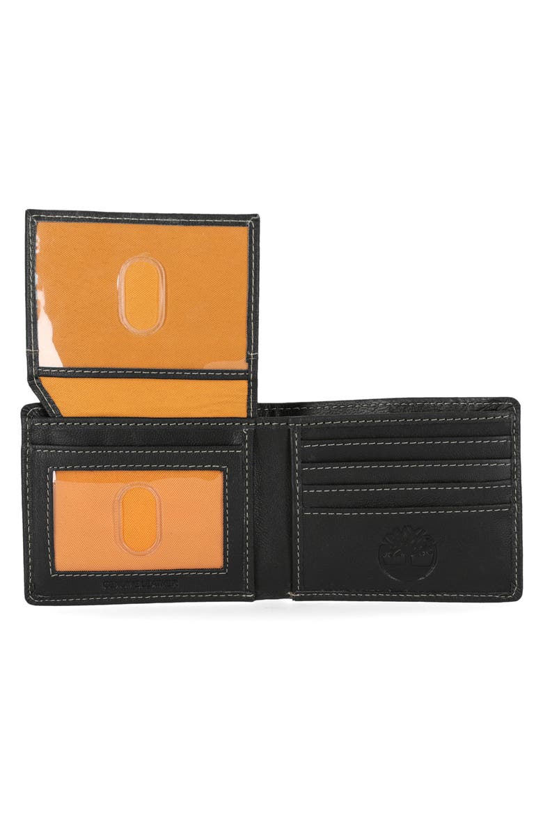 Pop Stitch Bifold Leather Wallet, Alternate, color, BROWN