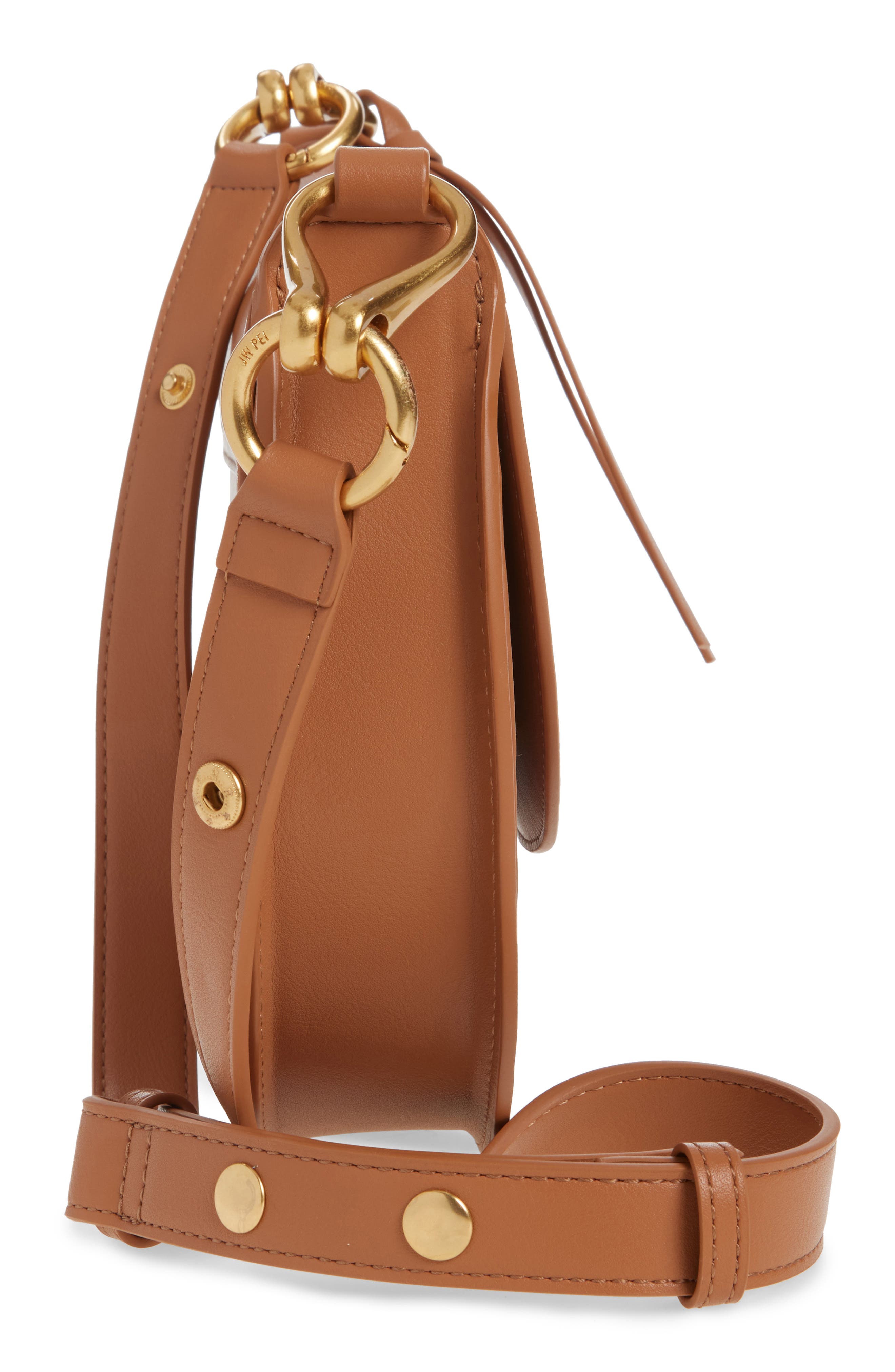 Ashlie Faux Leather Crossbody Bag, Alternate, color, BROWN