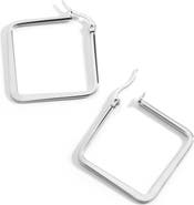 Mint & Lily Geometric Girl Boss Hoop Earrings