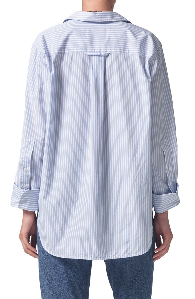 Citizens of Humanity Shay Stripe Cotton Button-Up Shirt, Alternate, color, 