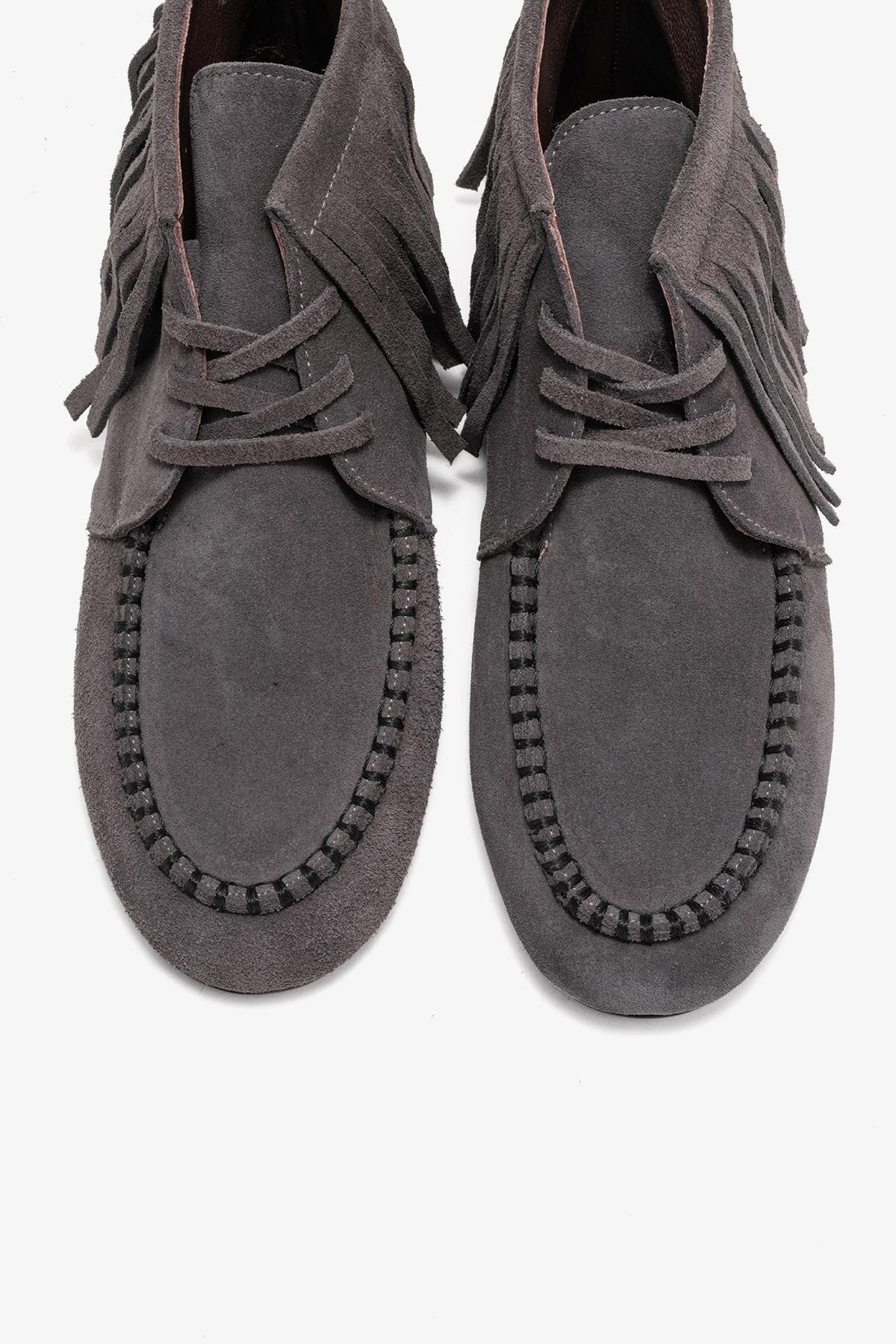 Forever & Always Shoes Raux Leather Ankle Boot, Alternate, color, Smoke Suede Leather